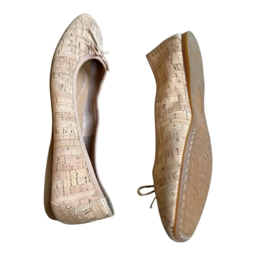 BORN Brin Ballerina Brin Flat Natural Cork Slip Ons Size 10 EUC - Picture 4 of 14